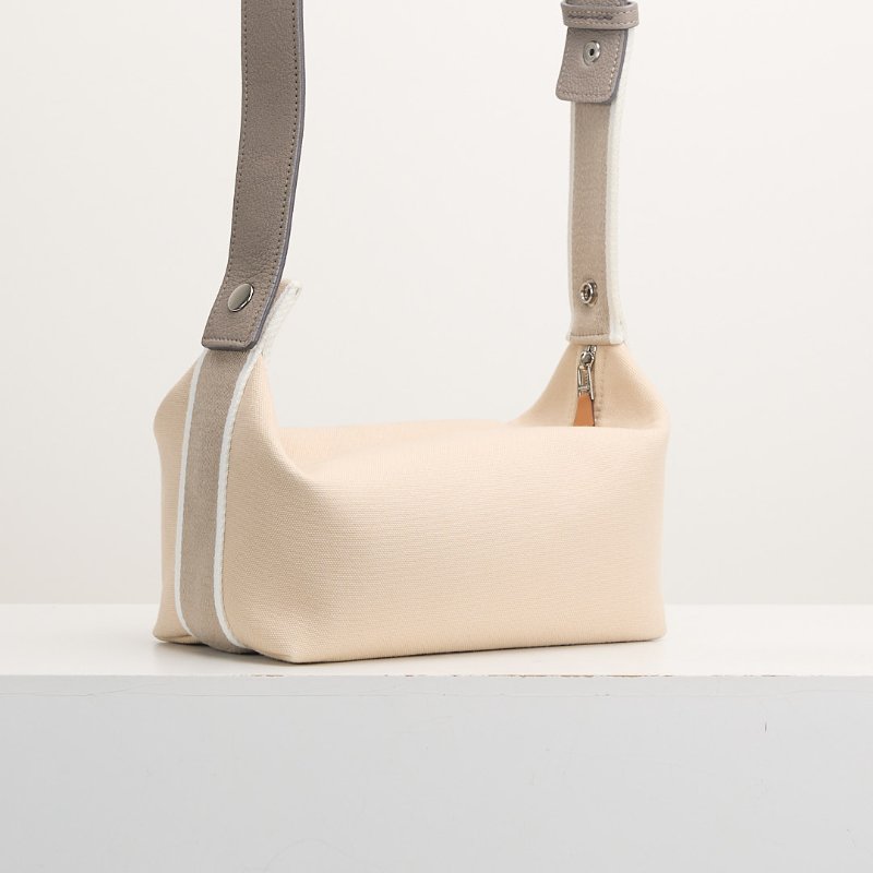 二手Hermès Bride a Brac PM小號便當包/米白色-2