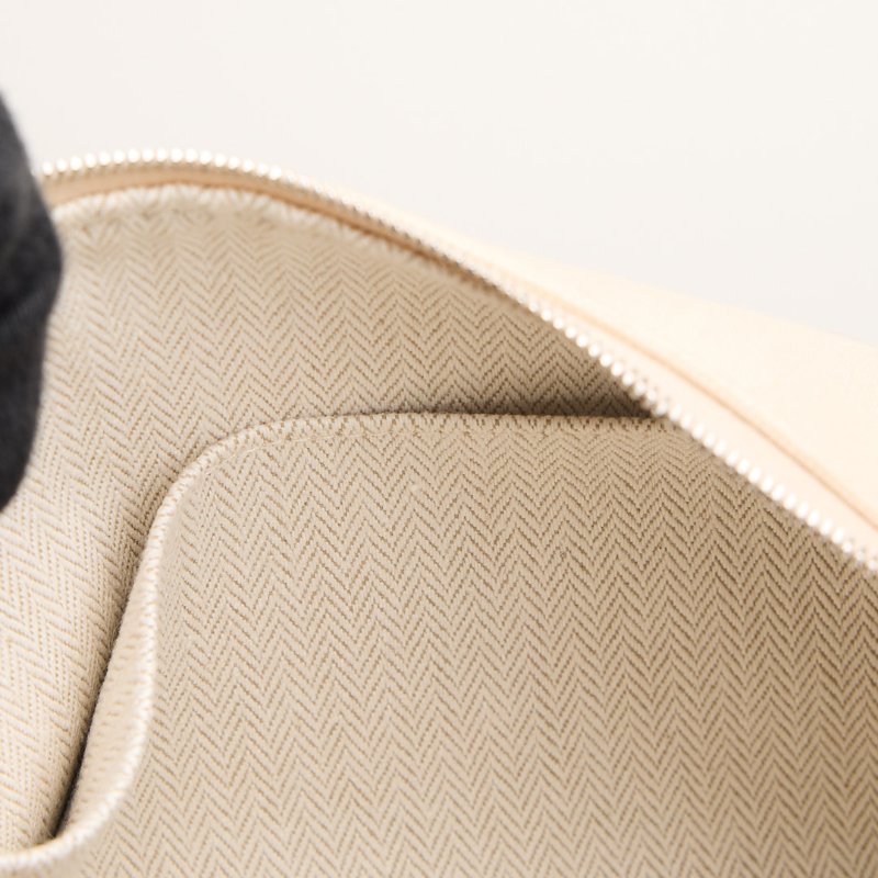 二手Hermès Bride a Brac PM小號便當包/米白色-21