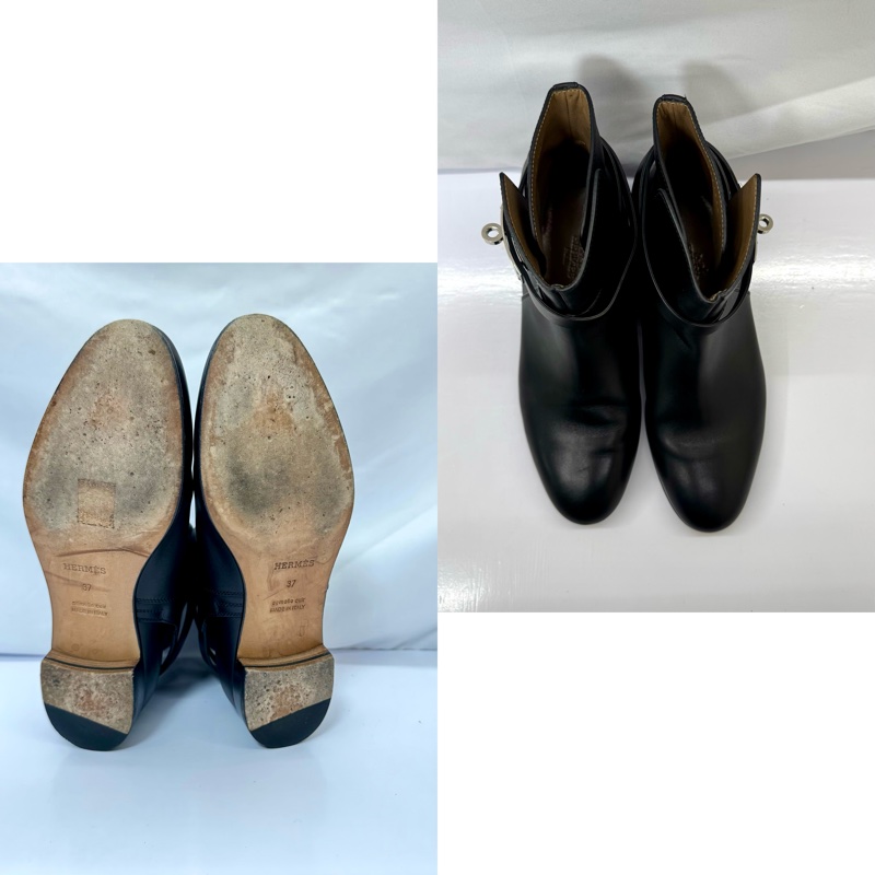 HERMES 愛馬仕 Neo 系列黑色皮革踝靴-2