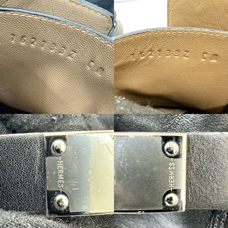 HERMES 愛馬仕 Neo 系列黑色皮革踝靴-7