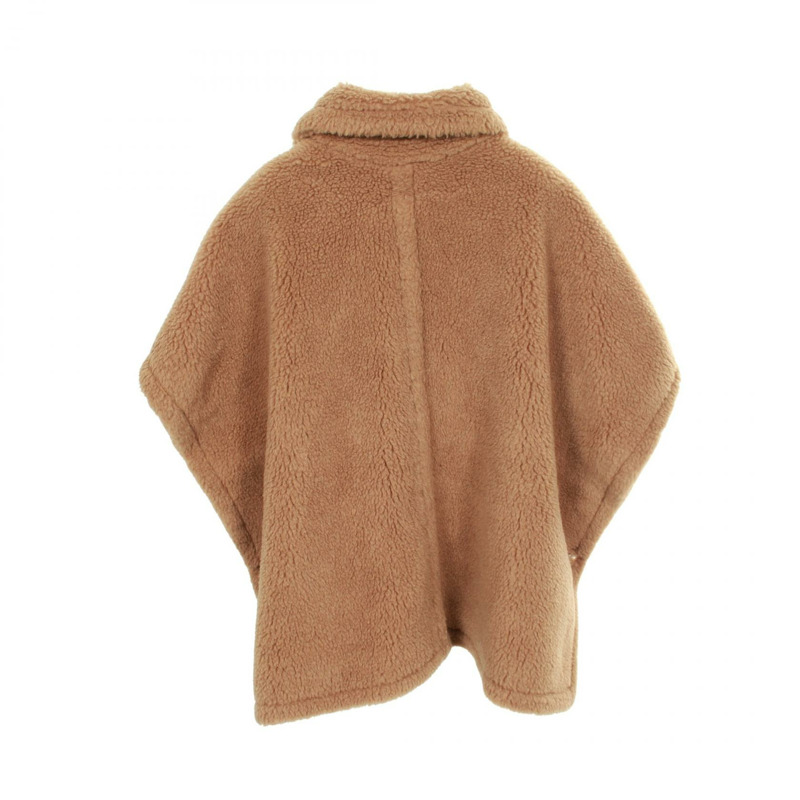 MAX MARA TEBE 泰迪熊披肩斗篷 駝色 二手 女款-1