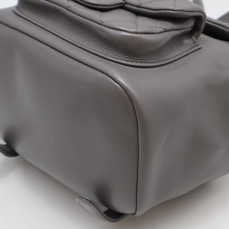 CHANEL Duma小羊皮後背包 - 小號深灰金-21