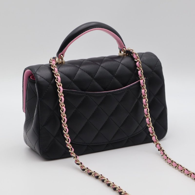 CHANEL 23P Handle mini CF20 - 黑粉金-1