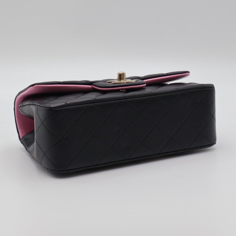 CHANEL 23P Handle mini CF20 - 黑粉金-10