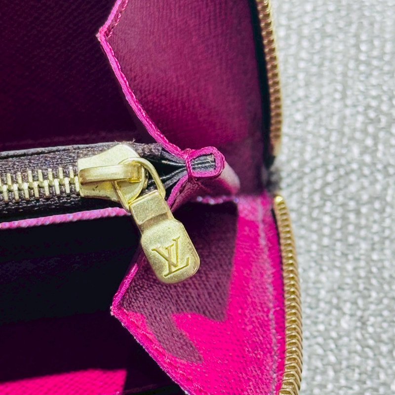 Louis Vuitton  經典桃紅長夾-12