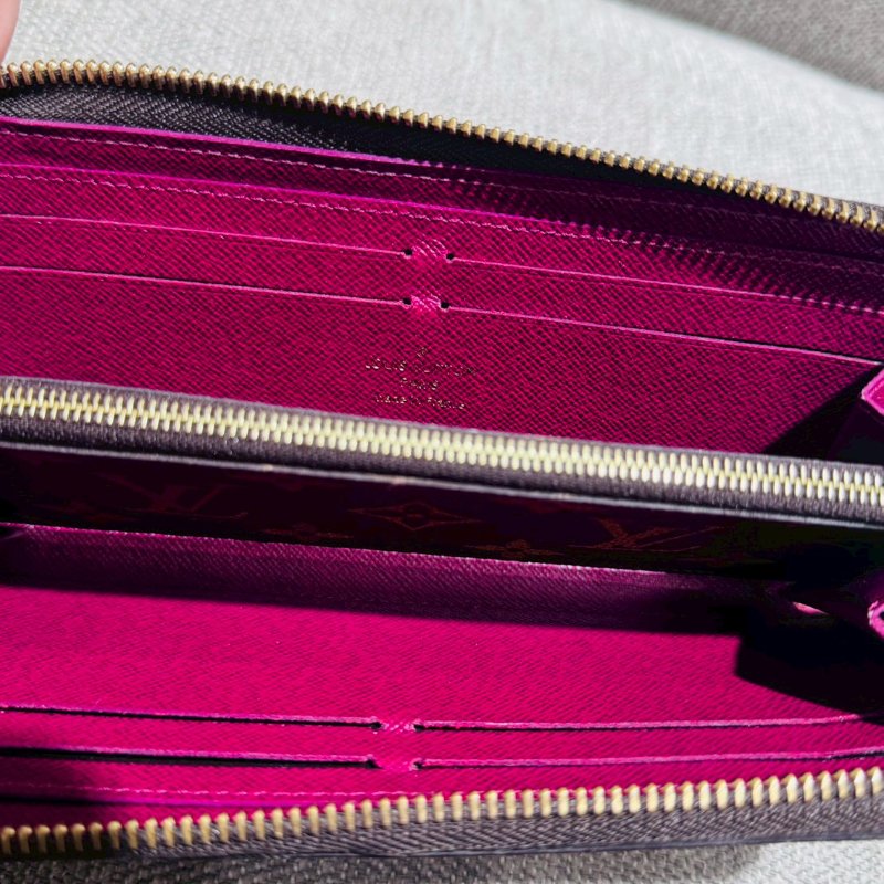 Louis Vuitton  經典桃紅長夾-16