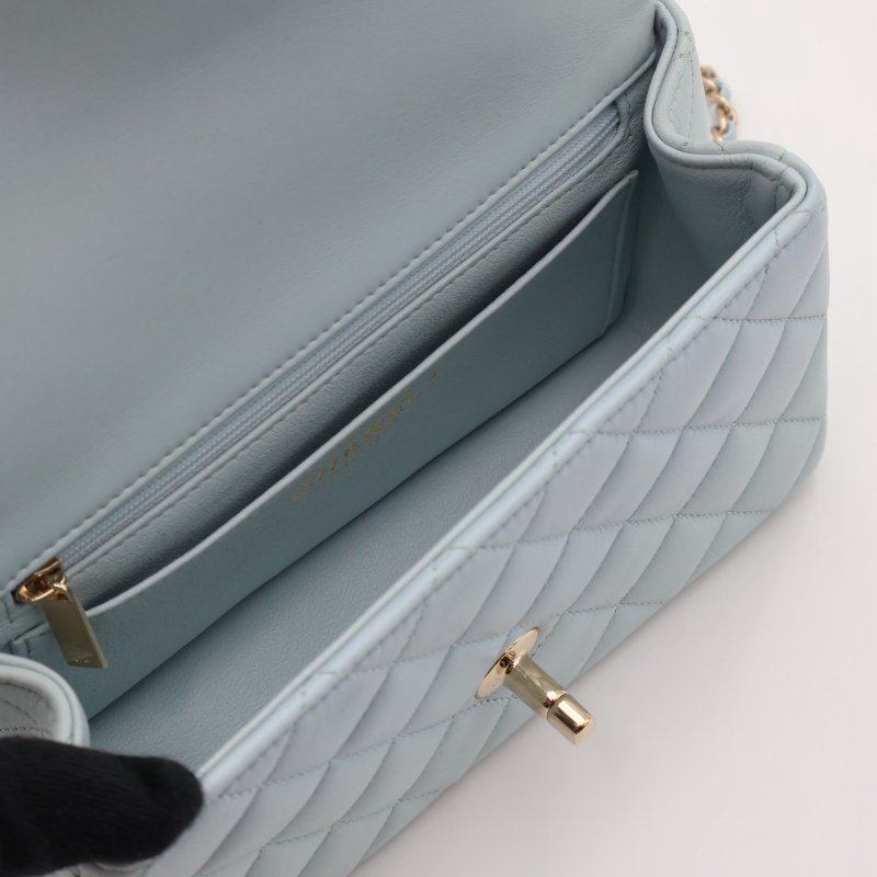 CHANEL 21K Handle mini CF20 - 寶寶藍-6