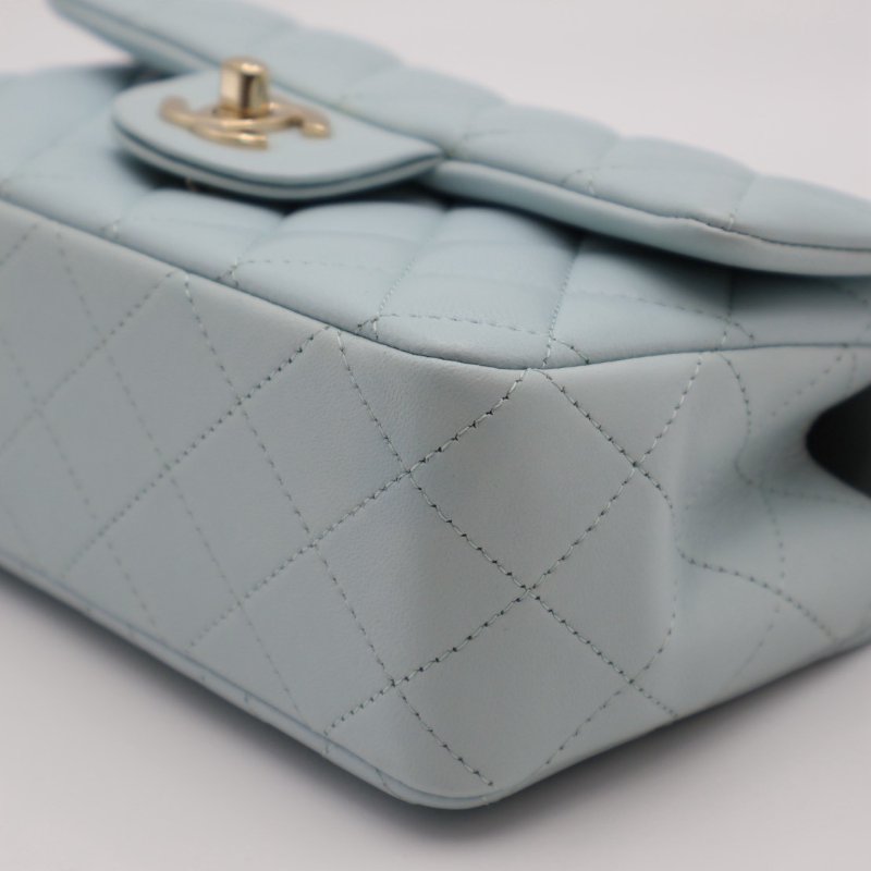 CHANEL 21K Handle mini CF20 - 寶寶藍-12