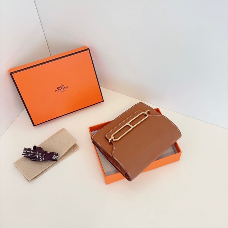 【98新🆕】Hermes 金棕金扣roulis slim豬鼻子腰包 z刻 斜挎包 單肩包-4