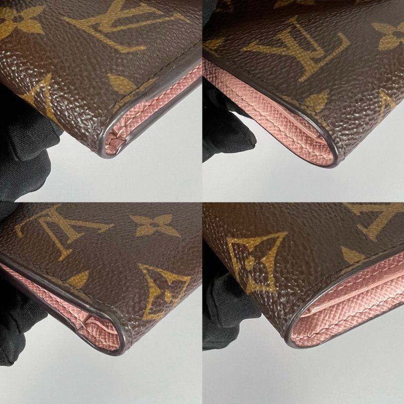 LV M62360  老花粉紅Victorine短夾-7