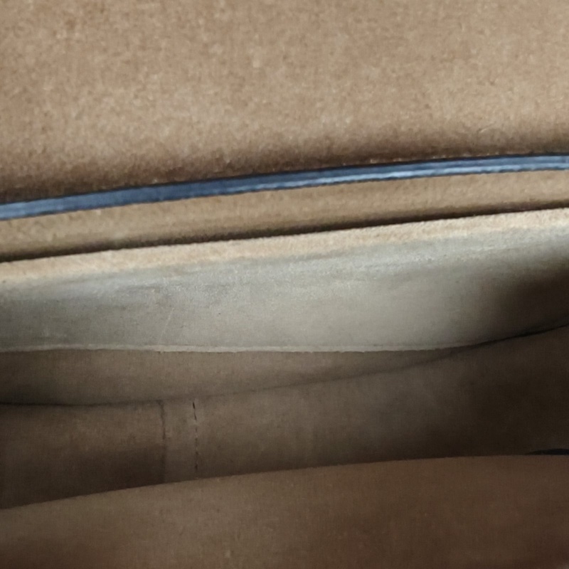 LOEWE Gate馬鞍斜跨包小號金棕色牛皮肩背包-4