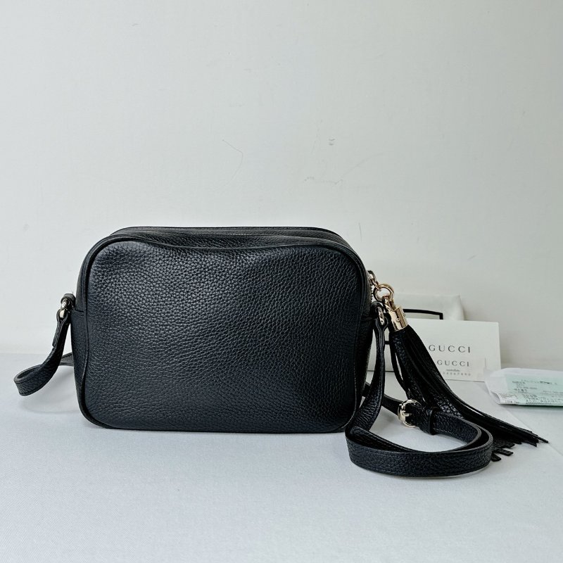 GUCCI SOHO牛皮流蘇相機包-1