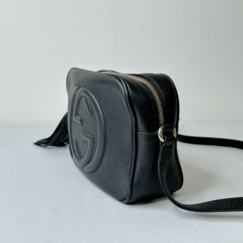 GUCCI SOHO牛皮流蘇相機包-2