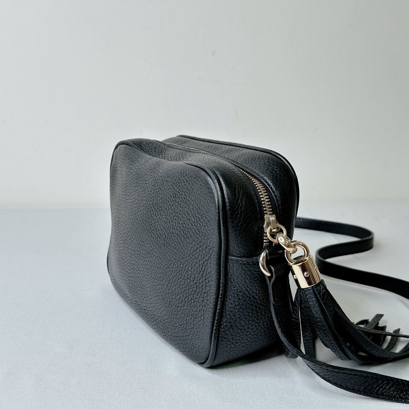 GUCCI SOHO牛皮流蘇相機包-4