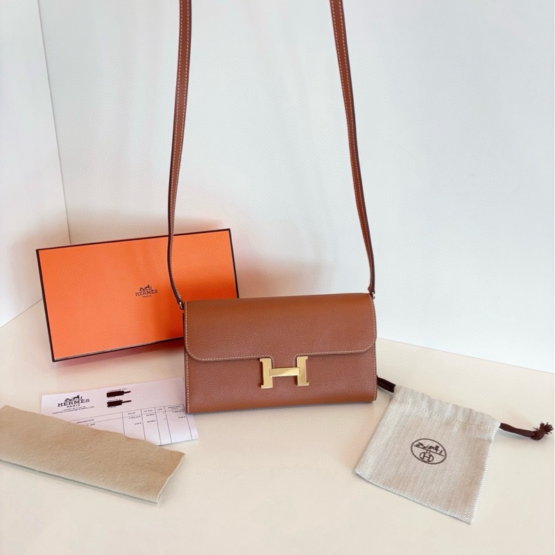 【閒置全套🆕】Hermes Constance togo 金棕色金扣 ec皮 Z刻 愛馬仕頂流小包斜挎包-2