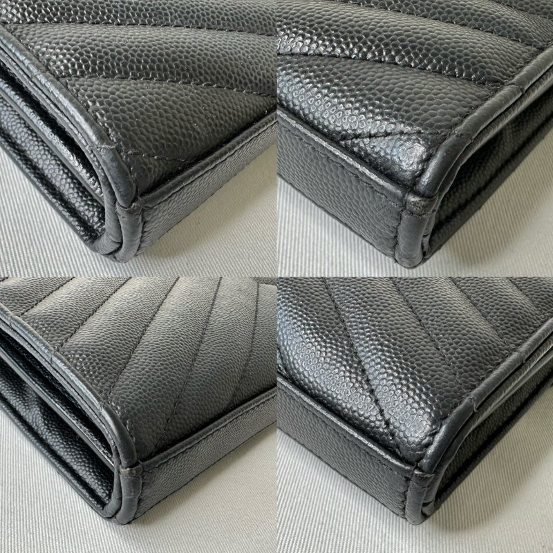 YSL 黑銀信封woc鏈帶包-10