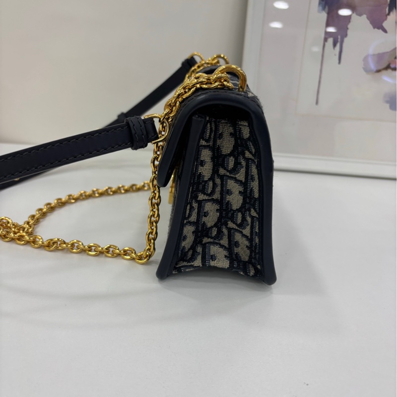 Dior迪奧 Montaigne蒙田30小號 老花鏈包 閒置有購證 尺寸：21.5×6×12cm-4