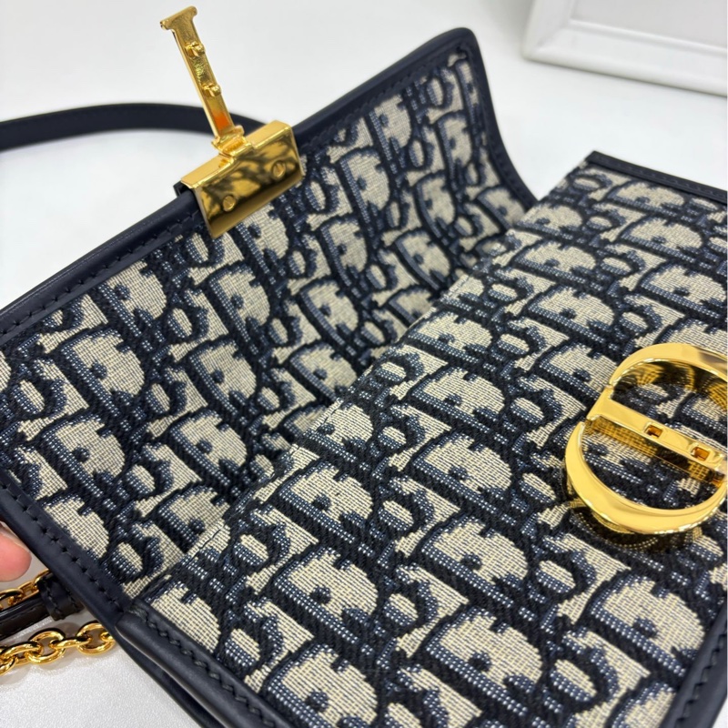 Dior迪奧 Montaigne蒙田30小號 老花鏈包 閒置有購證 尺寸：21.5×6×12cm-6