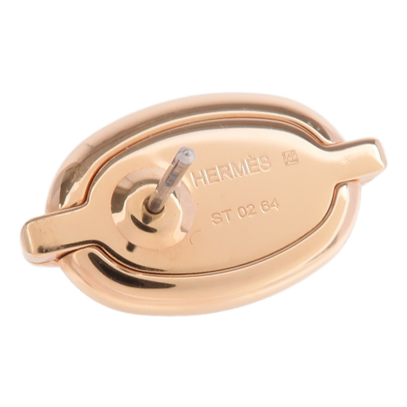 HERMES 金屬Mini Maillon耳環-5