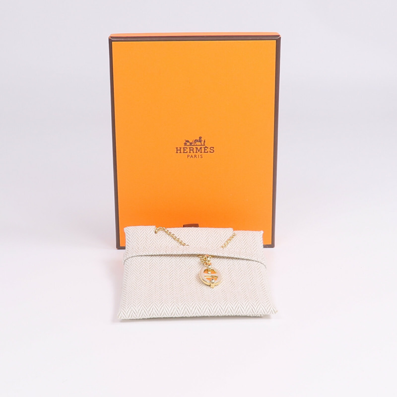 HERMES 金屬Mini Maillon項鍊-7