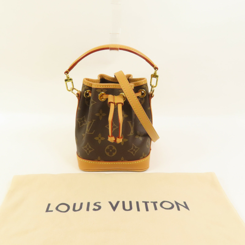 LOUIS VUITTON Monogram Nano Noe金扣手挽肩背兩用袋-9
