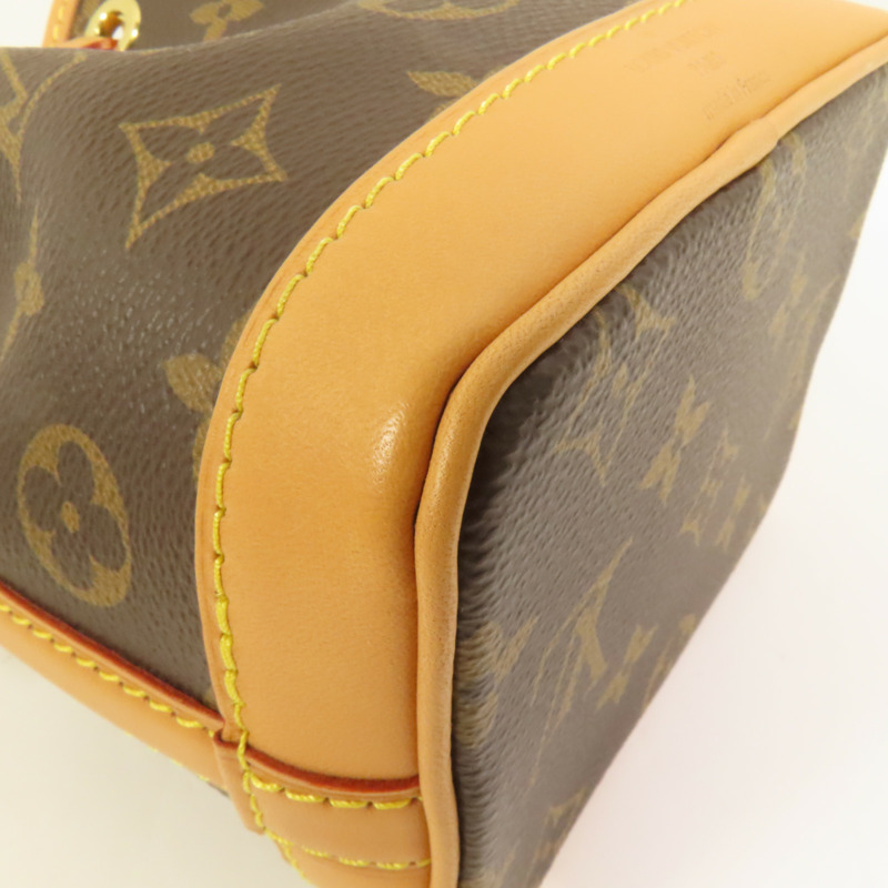 LOUIS VUITTON Monogram Nano Noe金扣手挽肩背兩用袋-11