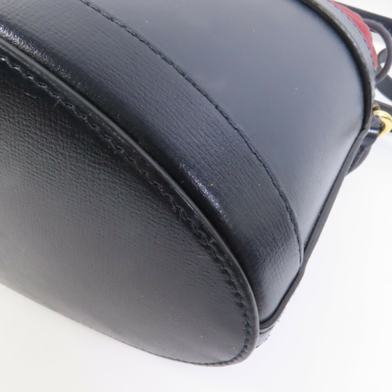 GUCCI 牛皮皮革1955 Horsebit Bucket金扣肩背袋-15