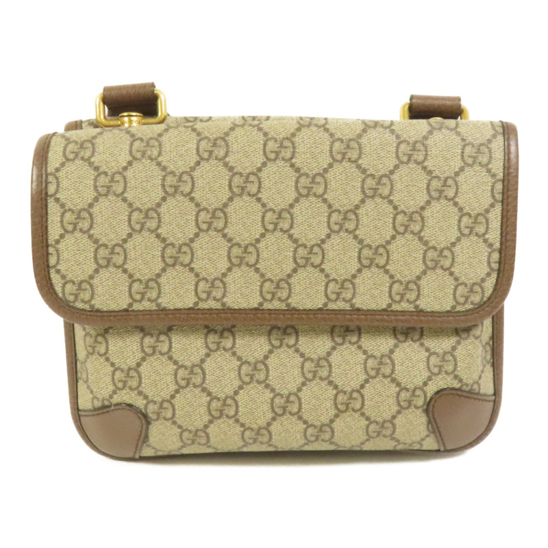 GUCCI 帆布Neo Vintage Small金扣肩背袋-1