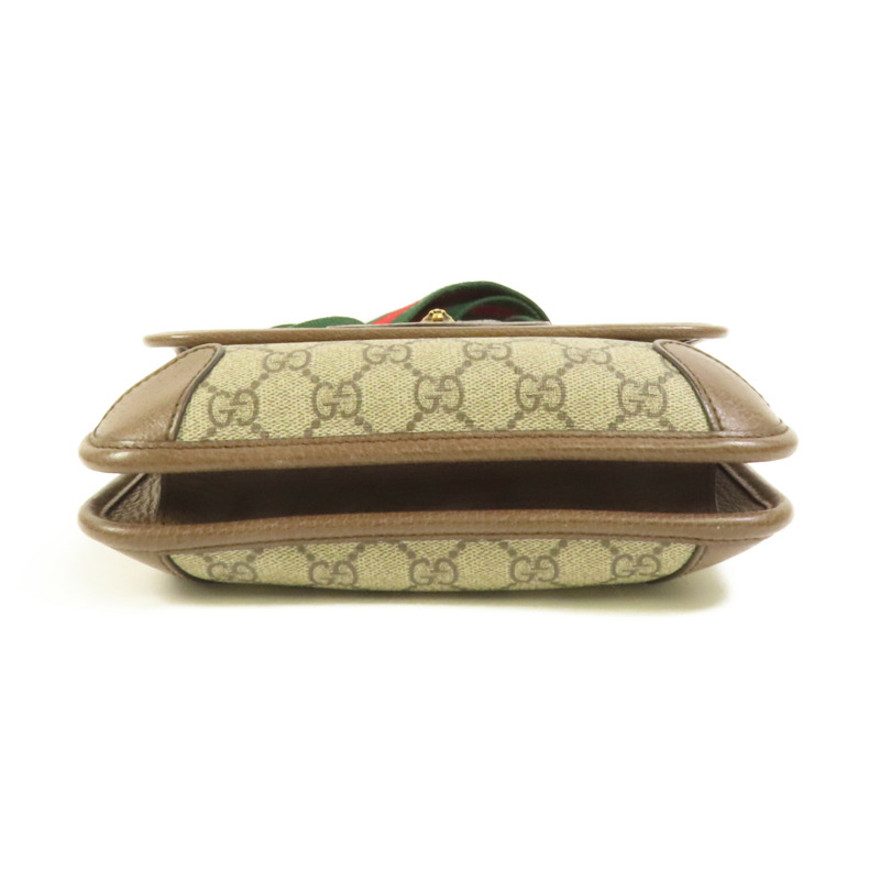 GUCCI 帆布Neo Vintage Small金扣肩背袋-3