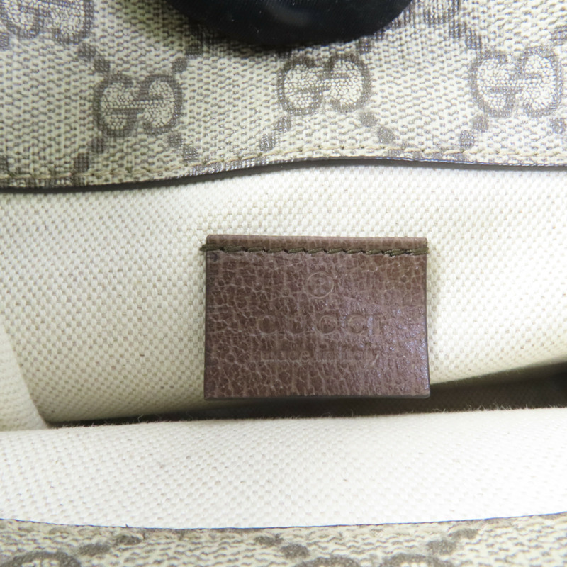 GUCCI 帆布Neo Vintage Small金扣肩背袋-8