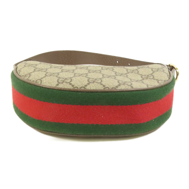 GUCCI 塗層帆布Ophidia Mini Bag金扣肩背袋-3