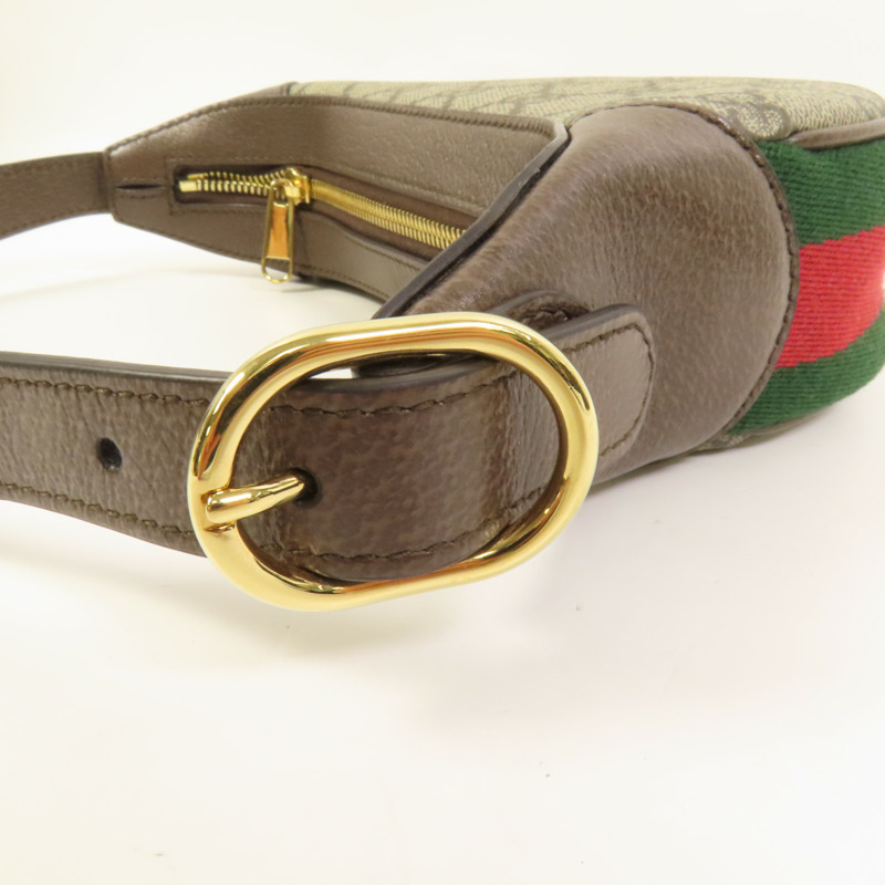 GUCCI 塗層帆布Ophidia Mini Bag金扣肩背袋-7