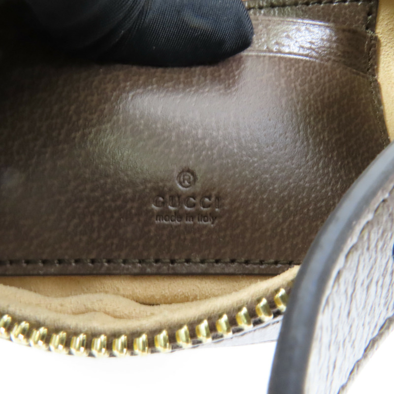 GUCCI 塗層帆布Ophidia Mini Bag金扣肩背袋-8