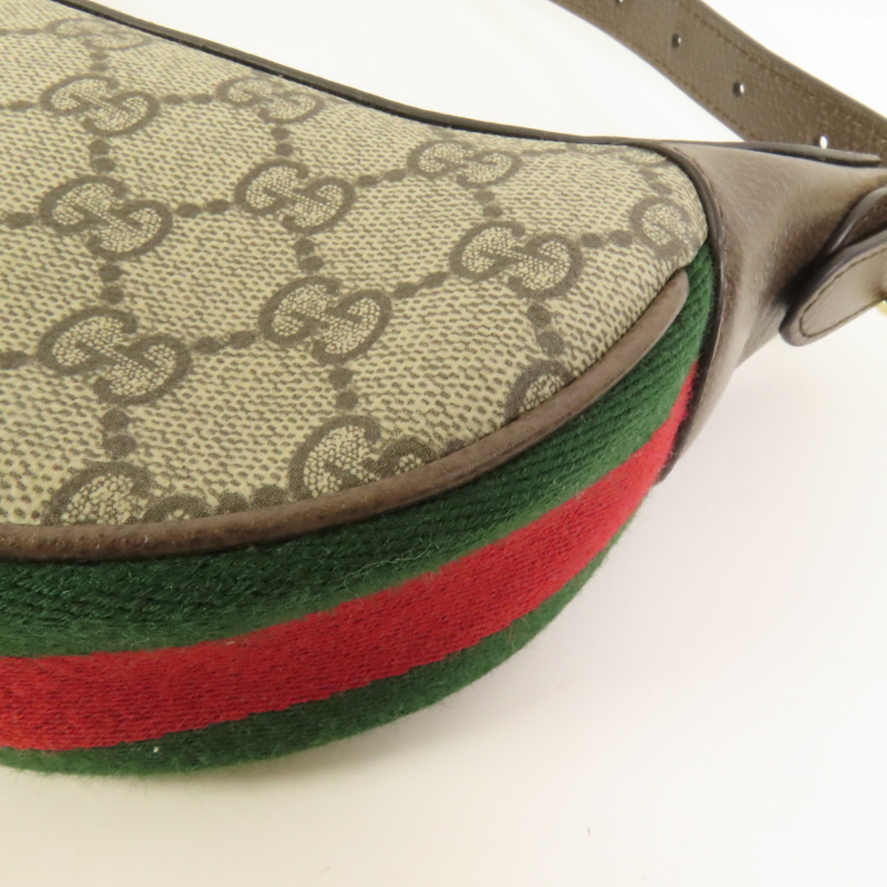 GUCCI 塗層帆布Ophidia Mini Bag金扣肩背袋-14