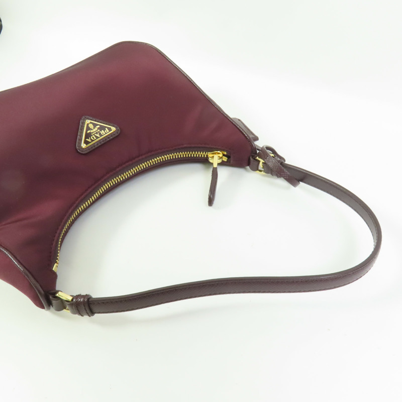 PRADA 尼龍Re-Edition 2005金扣手挽袋-4