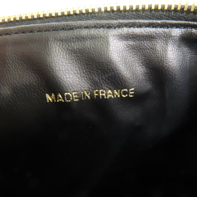 CHANEL 牛皮皮革Vintage Vanity Case金扣手挽袋-9