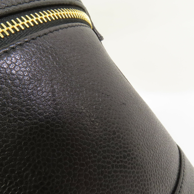 CHANEL 牛皮皮革Vintage Vanity Case金扣手挽袋-18