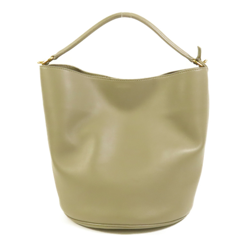 CELINE 牛皮皮革Bucket 16金扣手挽肩背兩用袋-1