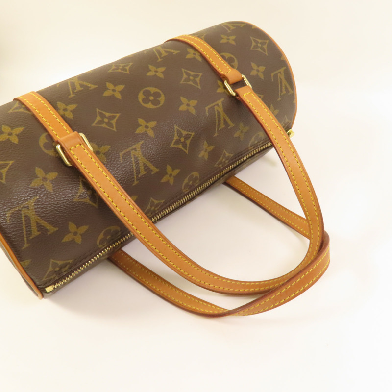 LOUIS VUITTON Monogram Papillon PM金扣手挽袋-5