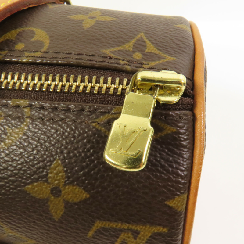 LOUIS VUITTON Monogram Papillon PM金扣手挽袋-6