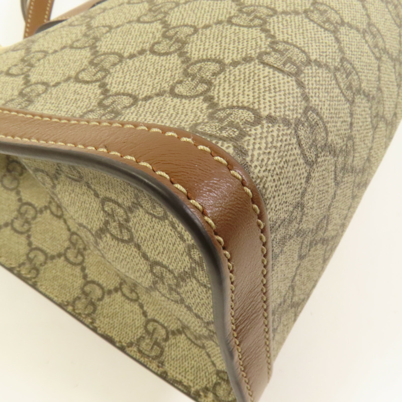 GUCCI 塗層帆布Padlock GG Small金扣鏈帶肩背袋-10