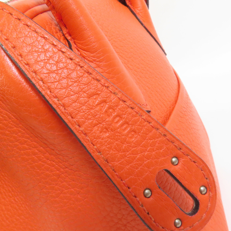 HERMES Clemence皮革Lindy 26銀扣手挽肩背兩用袋Capucine-8