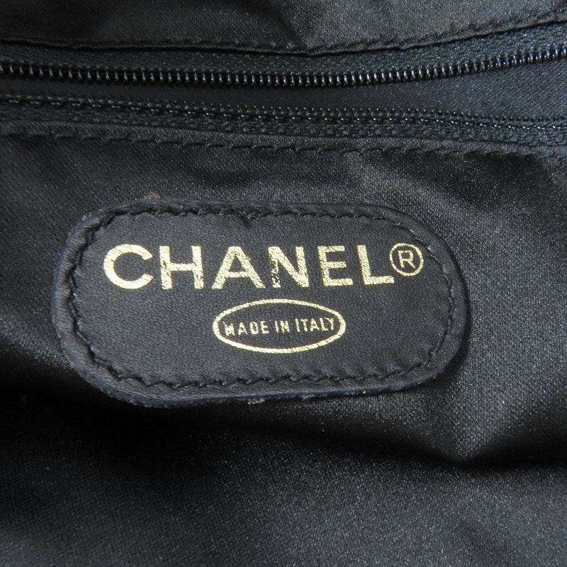 CHANEL 羊皮皮革Vintage Tote金扣鏈帶肩背袋-7