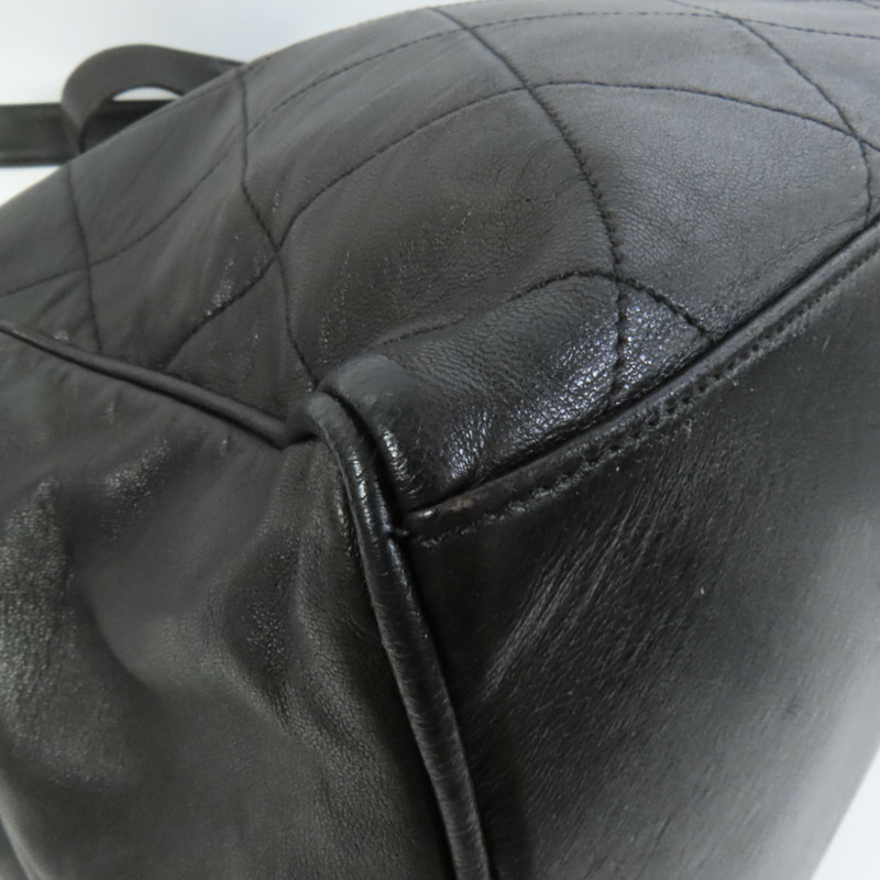 CHANEL 羊皮皮革Vintage Tote金扣鏈帶肩背袋-14