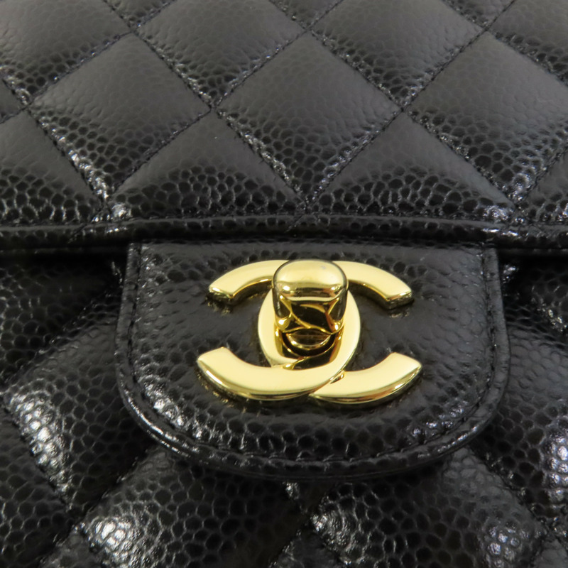 CHANEL 牛皮皮革Classic 25金扣鏈帶肩背袋-6