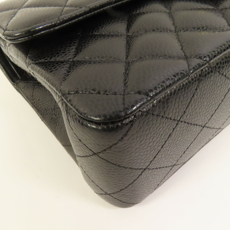 CHANEL 牛皮皮革Classic 25金扣鏈帶肩背袋-13