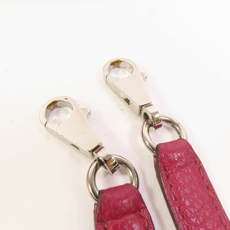 HERMES Togo皮革Kelly 32銀扣手挽肩背兩用袋Rubis-6