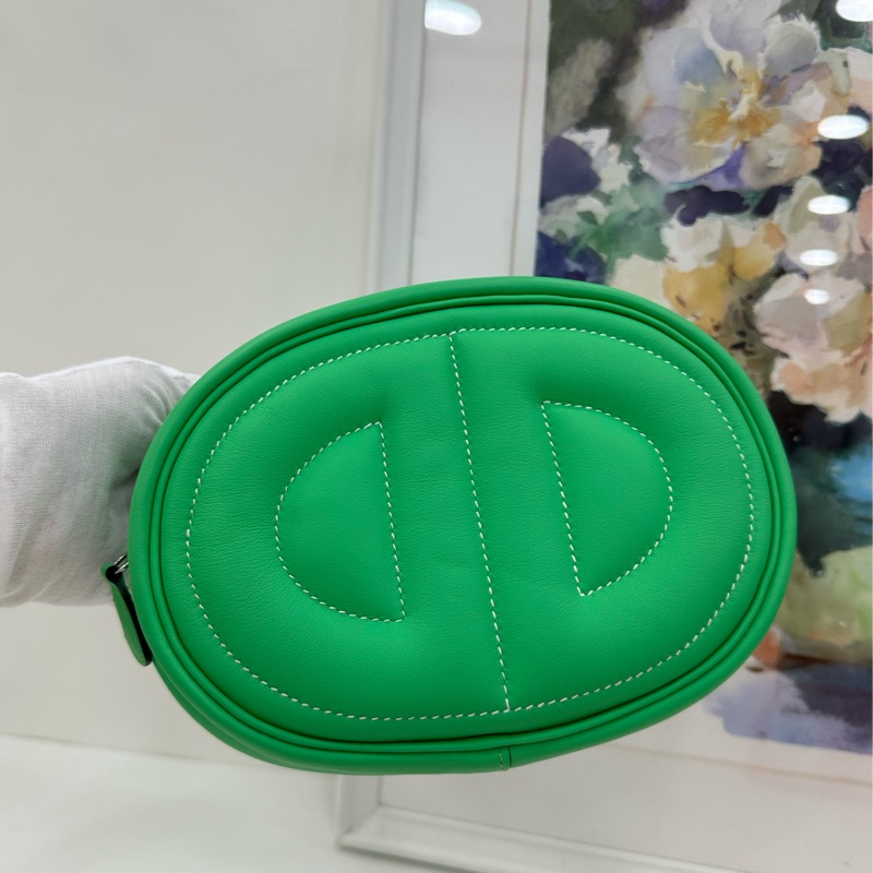 Hermes 愛馬仕 Roulis 豬鼻子 in the loop 腰包 薄荷綠 B刻 閒置-6
