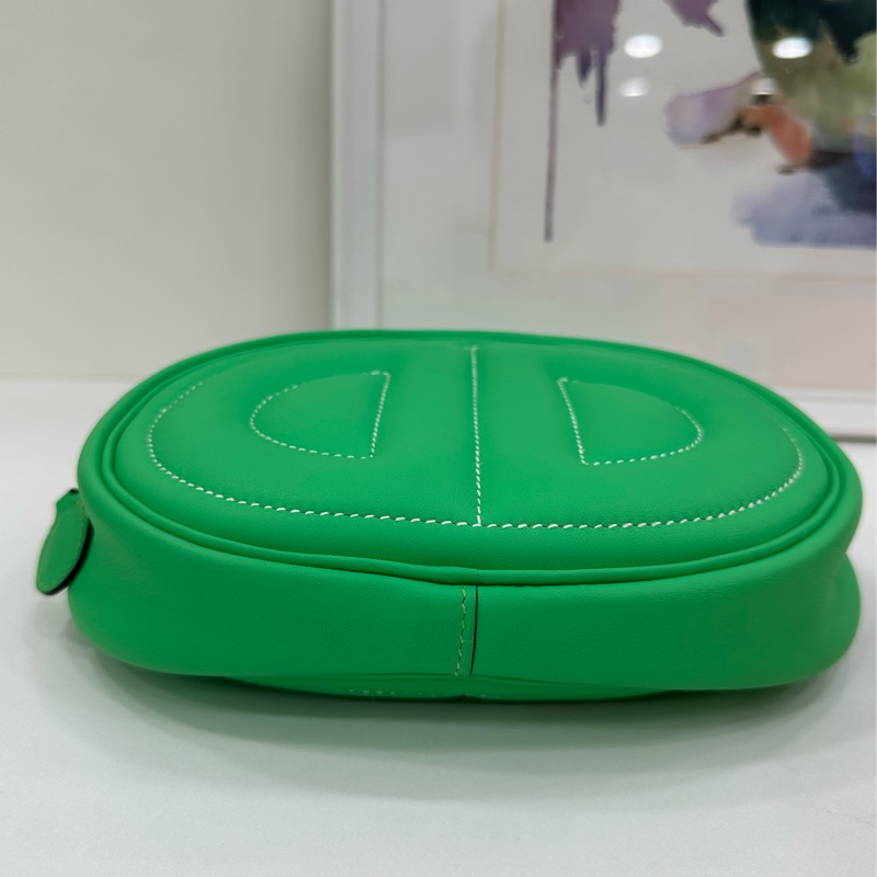 Hermes 愛馬仕 Roulis 豬鼻子 in the loop 腰包 薄荷綠 B刻 閒置-7