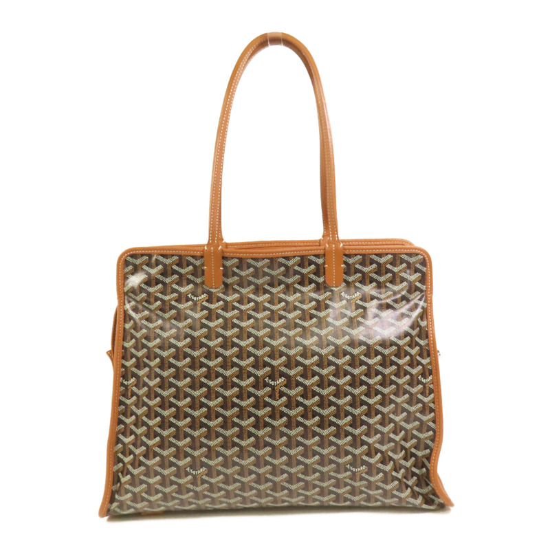 GOYARD 塗層帆布Hardy PM銀扣手挽袋-1